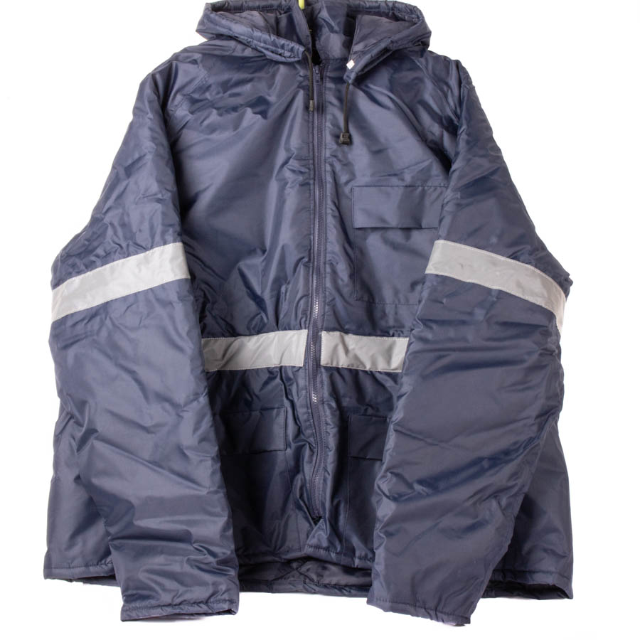 Leo Freezer Jacket Navy With reflective FTS Safety